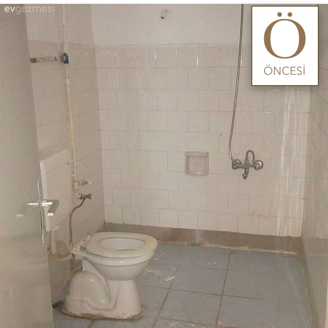 Tadilat ile yenilenen mutfak ve banyo. Şevval hanımın evinden..