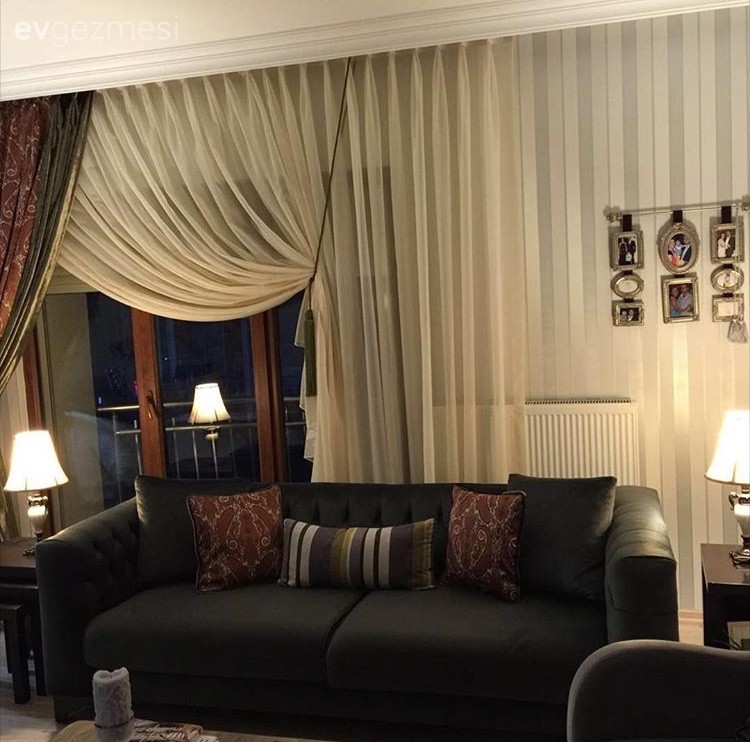 Banu hanımın aksesuarlarla klasik bir havaya bürünen göz alıcı evi..