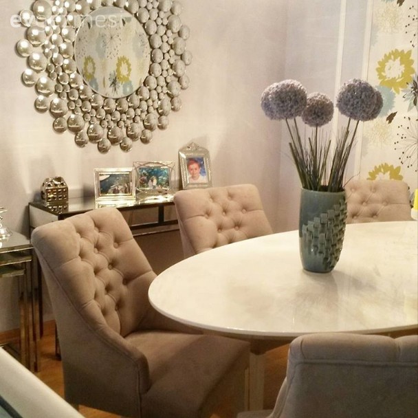 Ayşegül Hanım'ın sofistike görünümlü ince zevkini yansıtan evi..