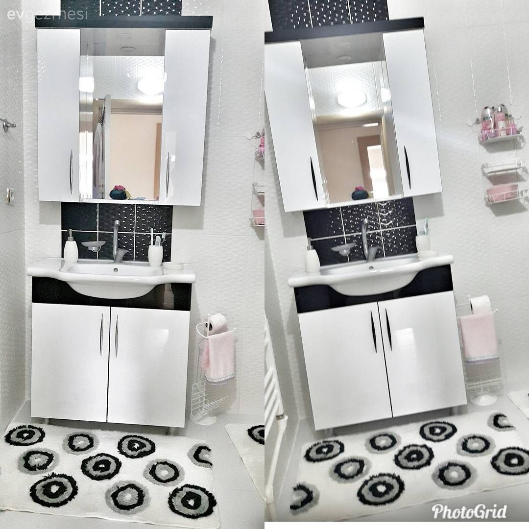 Siyah, beyaz geometrik çizgiler dekorun odağında.. Merve hanımın evi..