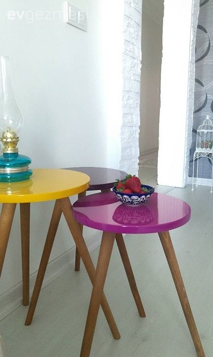 Bahar hanımın yeni taşındığı renkli ve özgün evi..