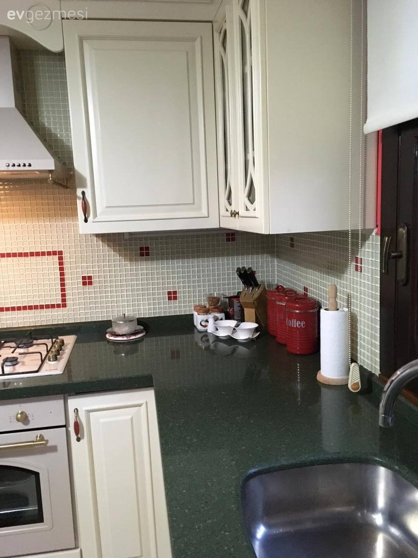 Beyaz mutfak, Country mutfak, Mutfak, Yeşil