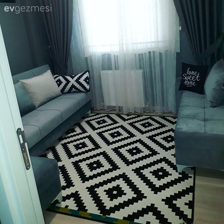 Modern çizgide, sade ve uyumlu. Gamze hanımın evinden..