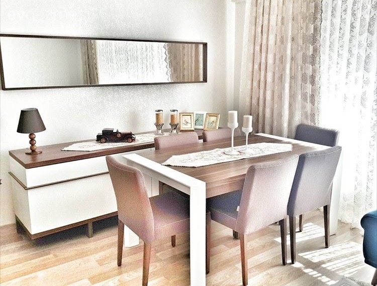 Ayna, Kahverengi, Salon, Yemek Odası