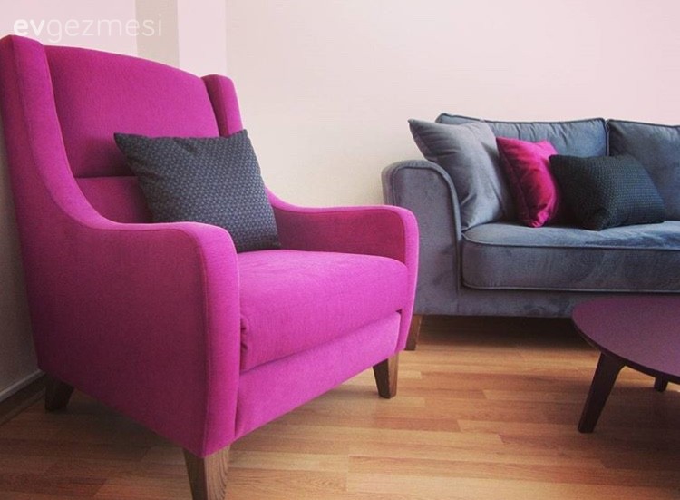 Berjer, Gri, Oturma Odası, Pembe