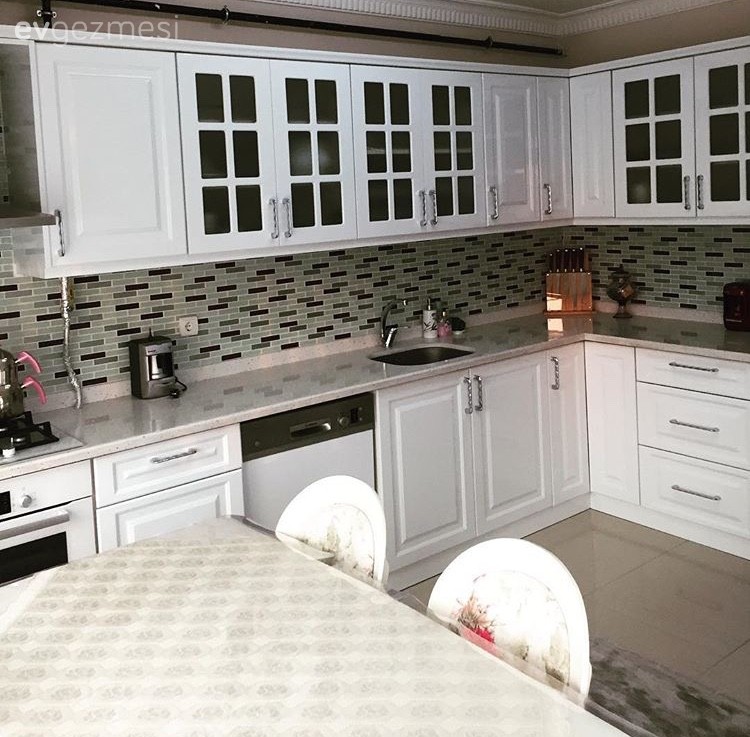 Beyaz mutfak, Country mutfak, Mutfak, Mutfak masası