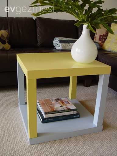 Küçük bir hileyle, Ikea Lack sehpayı daha kullanışlı ve farklı yapın!