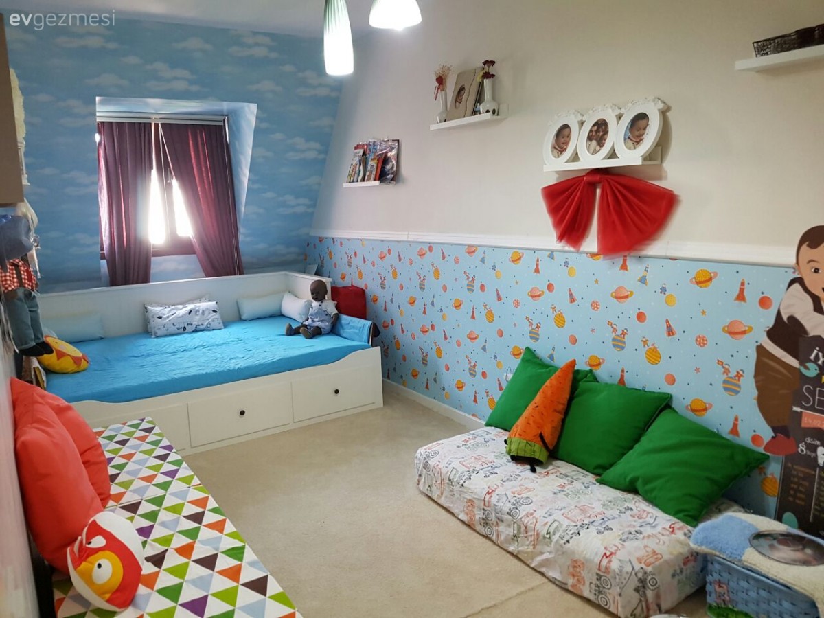 Çatı katında, her köşesi keyifli bir alan: Figen hanımın evi..