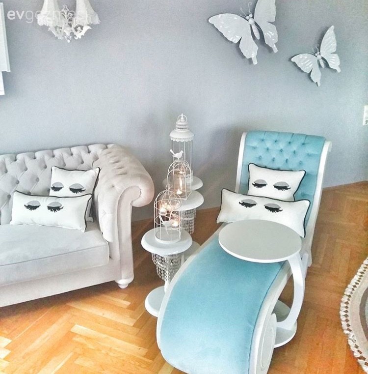 Berjer, Dekoratif Objeler, Duvar dekorasyonu, Mavi