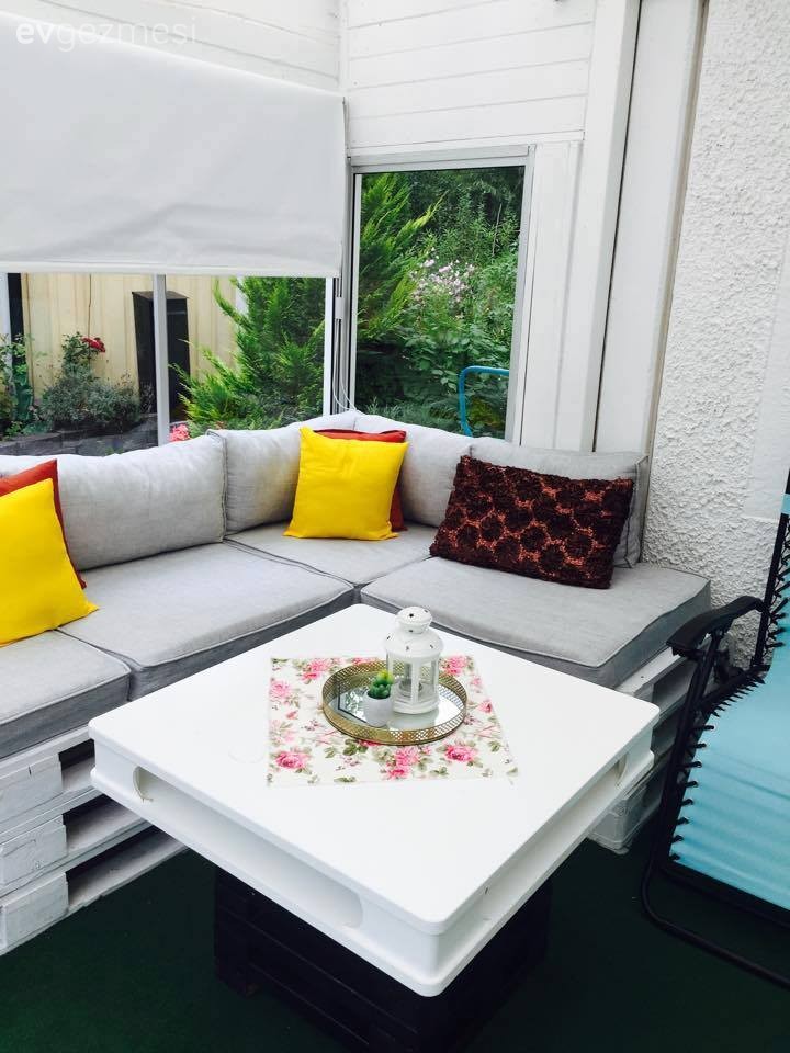 Gri, Kış bahçesi, Sarı, Teras