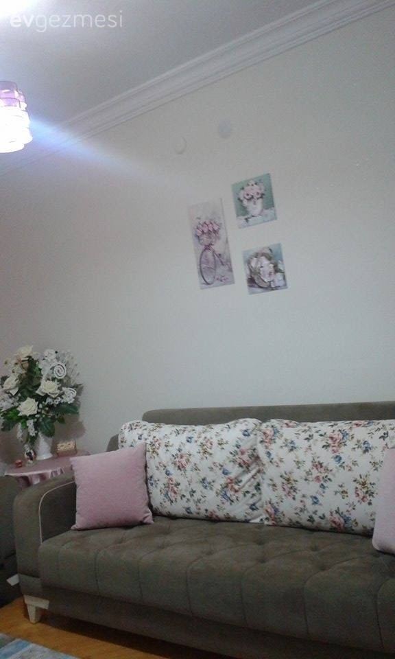 Leyla hanımın pastel renkler ağırlıklı genç ve dinlendirici evi..