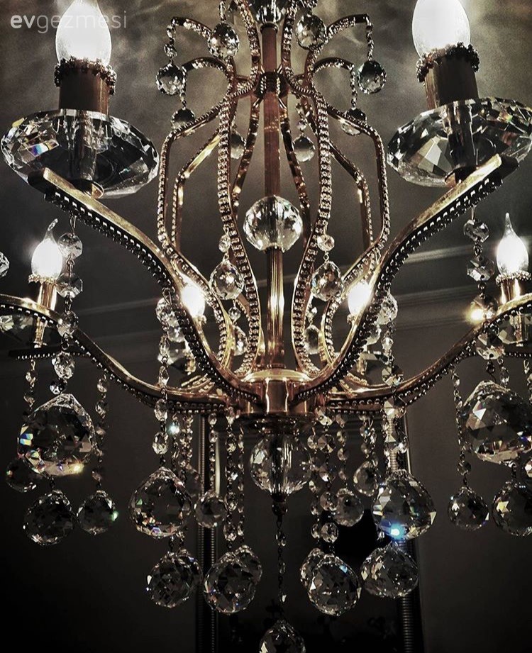 Altın, Avize, Aydınlatma, Salon