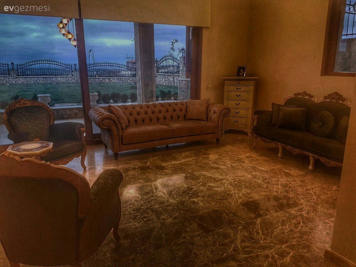 Kahverengi, Krem, Salon