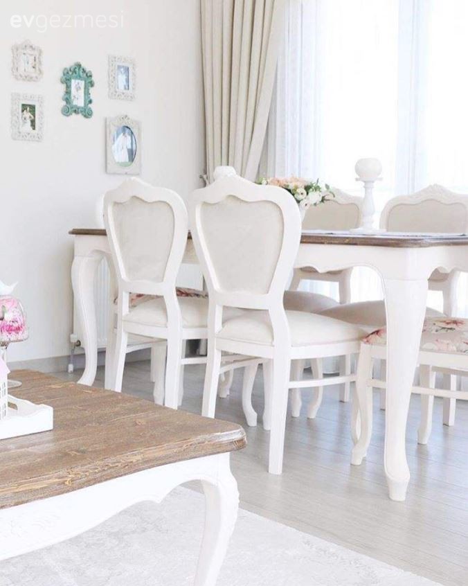 Beyaz, Duvar dekorasyonu, Salon, Yemek Odası