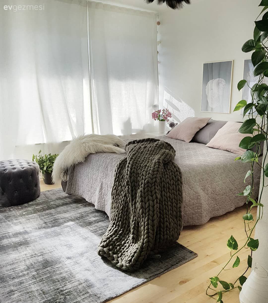 Yatak Odası, Halı, Yatak örtüsü, Tablo