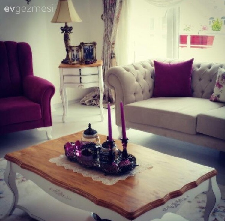 Meral hanımın klasik ve naturel esintili, göz alıcı evi..