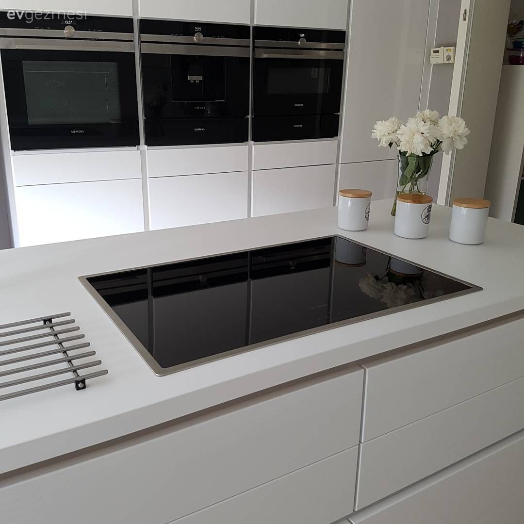 Beyaz mutfak, Modern mutfak, Mutfak, Ada mutfak