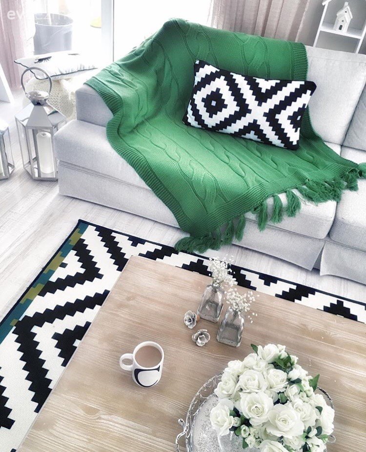 Çiğdem hanımın aksesuarlarla kimlik kazanan, tatlı evi..