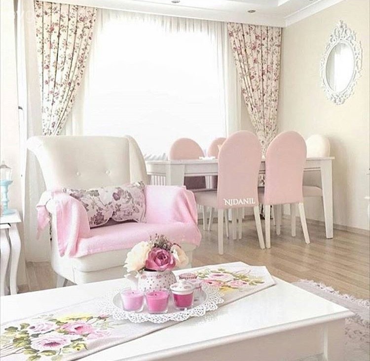 Berjer, Orta sehpa, Pembe, Salon