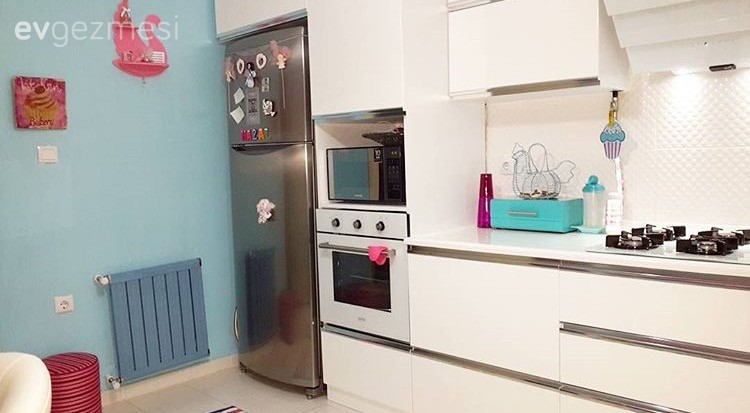 Beyaz mutfak, Mavi, Mutfak