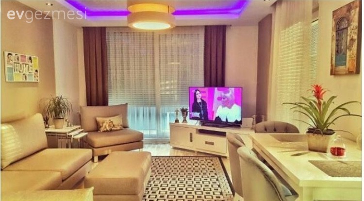 Halı, Salon, Tavan, Tv ünitesi