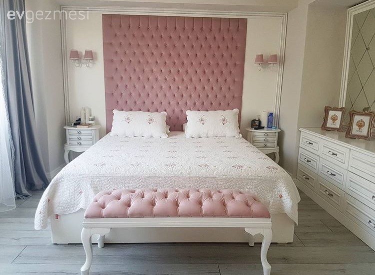 Klasik stilde şahane bir yatak odası tasarımı. Ev Gezmesi