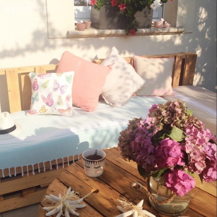 Paletlerden harika bir bahçe takımı