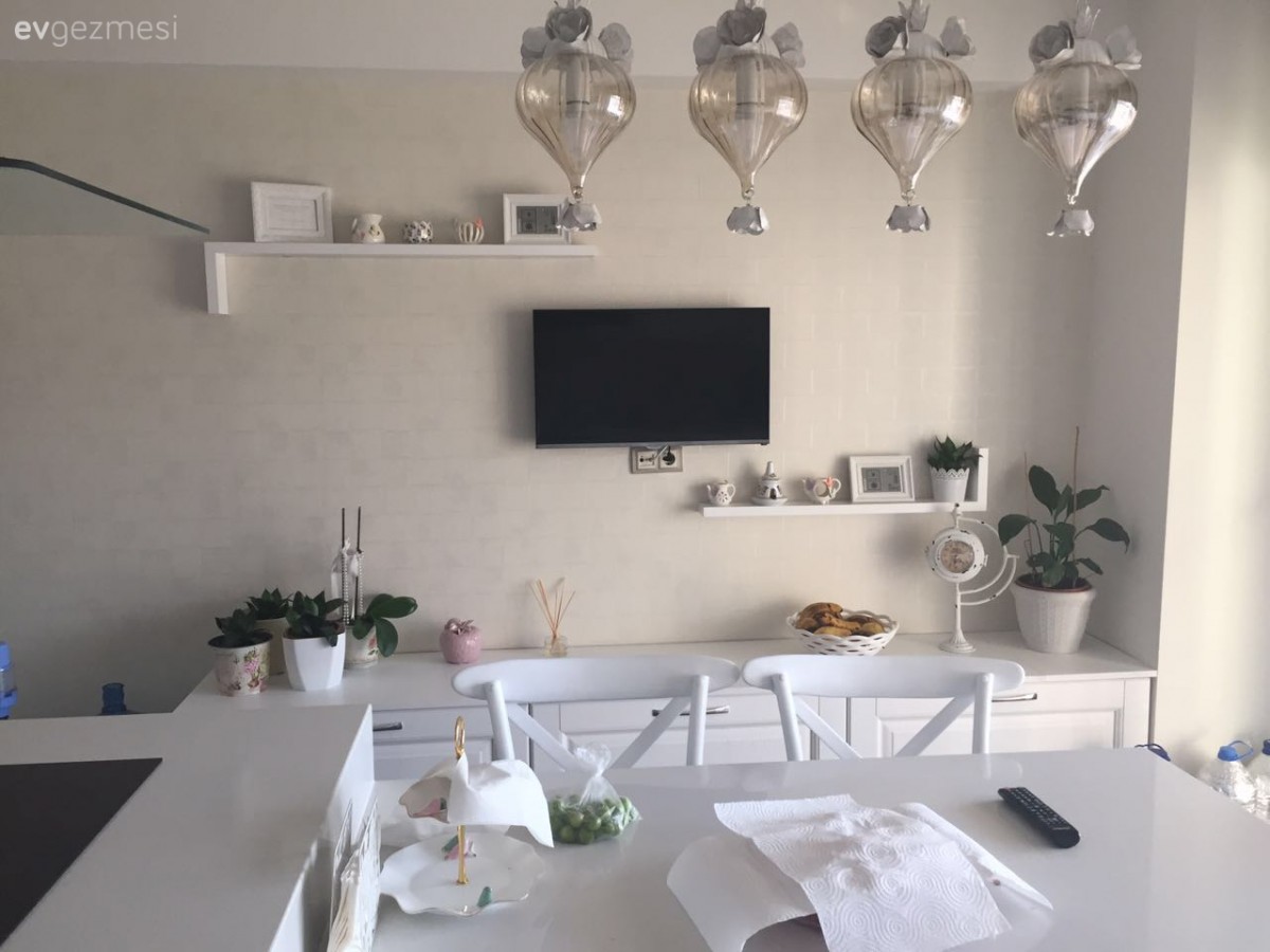 Avize, Mutfak, Ada mutfak, Mutfak masası, Aydınlatma