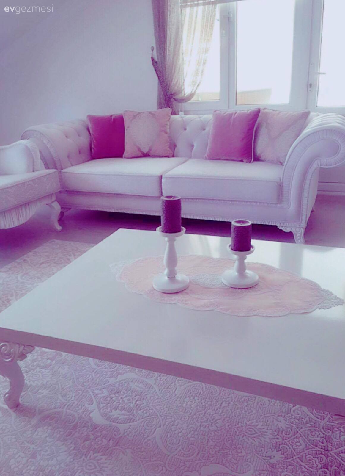 Sedef hanımın çatı dubleksi, ferah ve zarif evi..