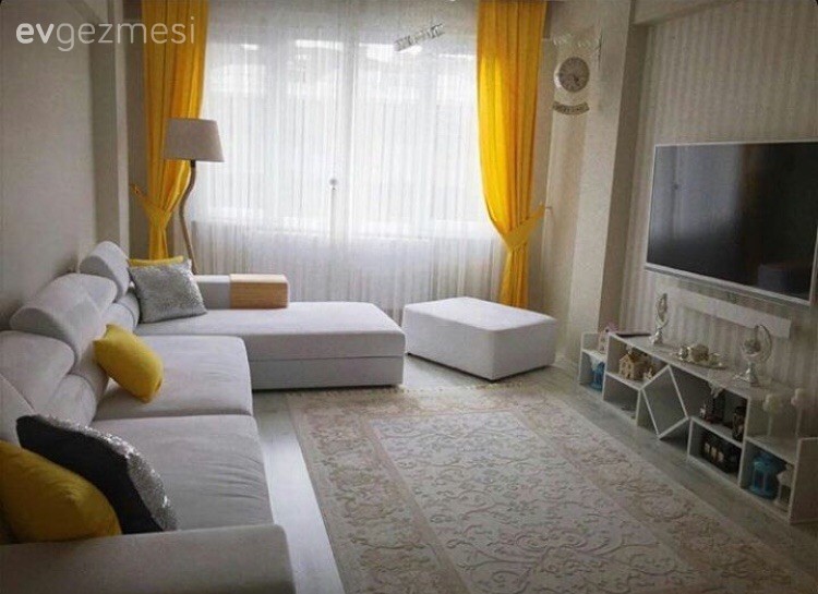 Fon perde, Salon, Perde