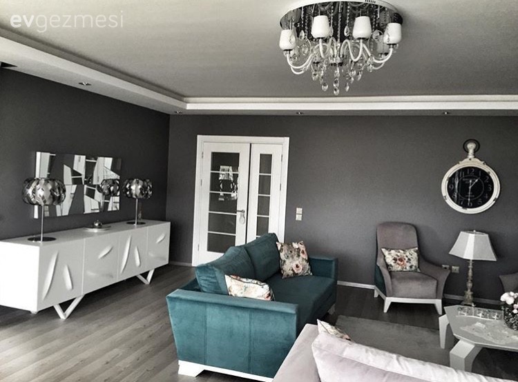 Berjer, Gri, Konsol, Mavi, Salon