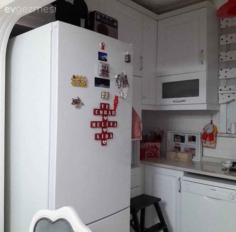 Amerikan Mutfak, Beyaz mutfak, Kırmızı, Kırmızı mutfak, Mutfak, Mutfak aksesuarları, Küçük Ev