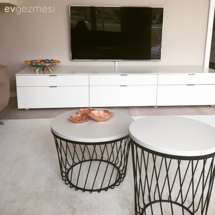 Beyaz, Halı, Salon, Sehpa