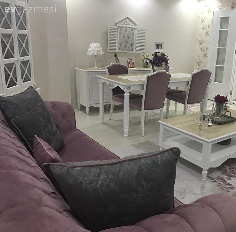 Ahşap Mobilya, Gri, Mor, Orta sehpa, Salon, Yemek Odası