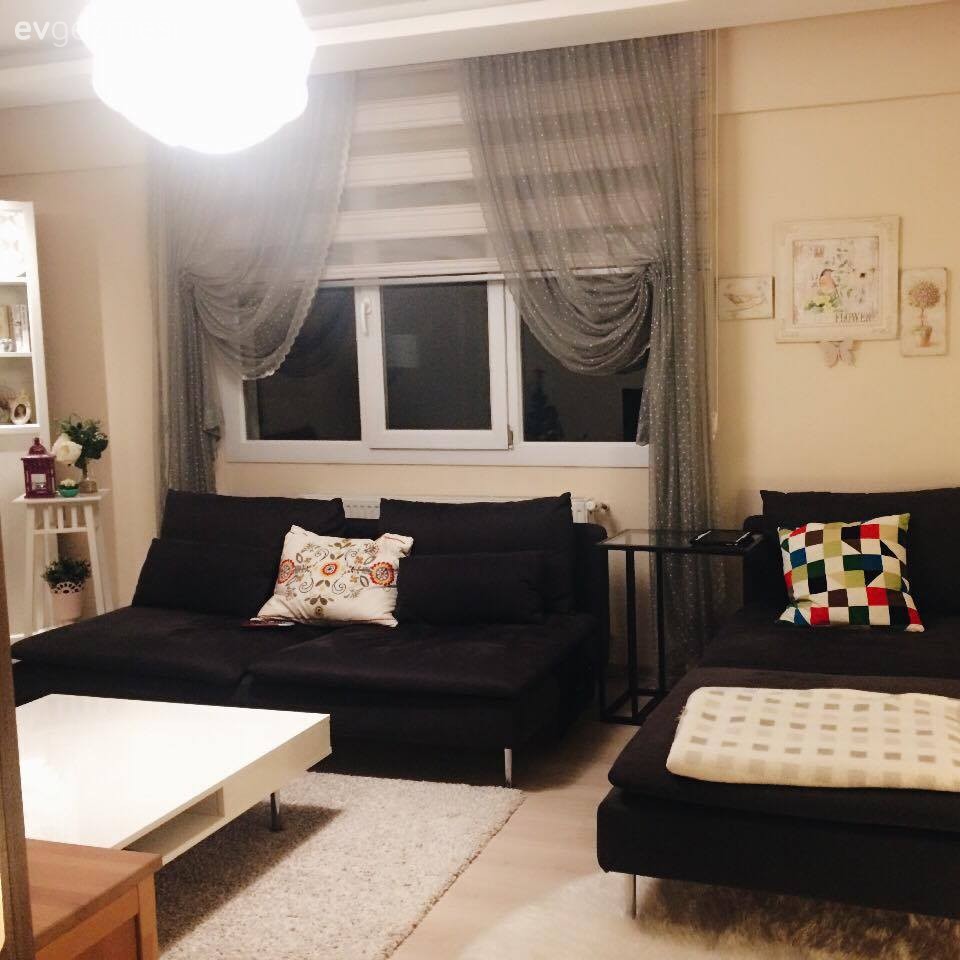 Ikea, Perde, Salon, Siyah