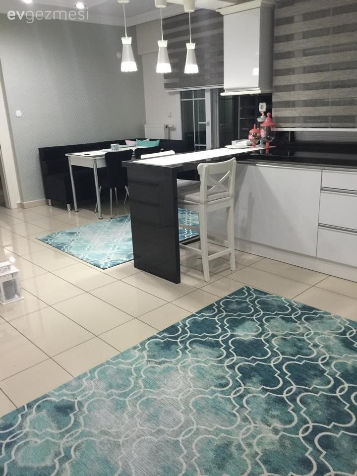 Aydınlatma, Halı, Mavi, Mutfak