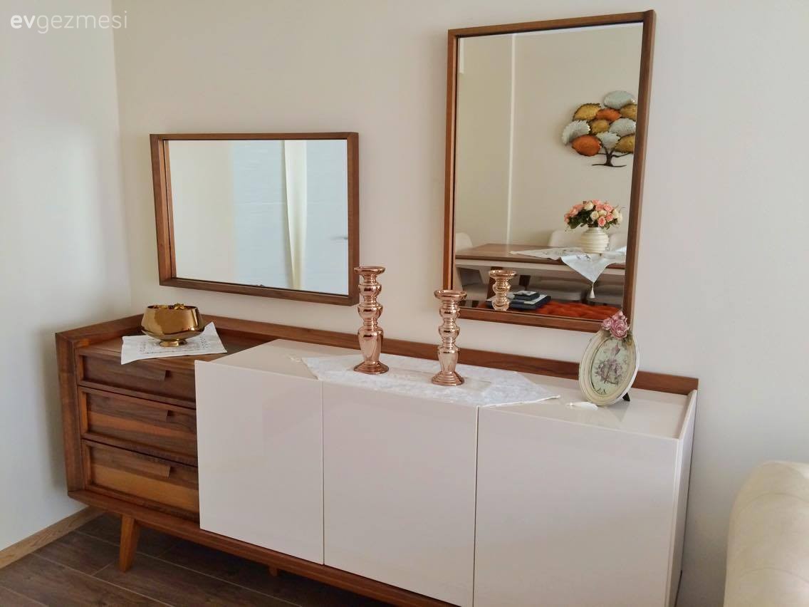 Ahşap Mobilya, Ayna, Beyaz, Konsol, Salon