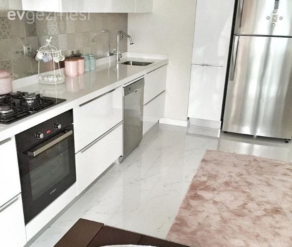 Beyaz mutfak, Halı, Mutfak