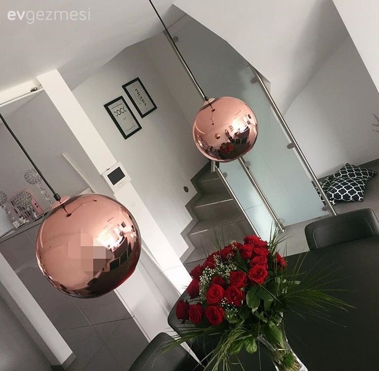 Avize, Bakır, Salon, Yemek Odası, Aydınlatma