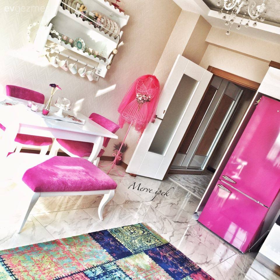 Mutfak, Mutfak aksesuarları, Mutfak masası, Pembe, Terek