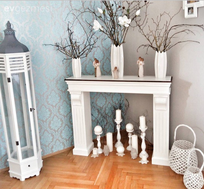 Dekoratif Objeler, Duvar kağıdı, Salon