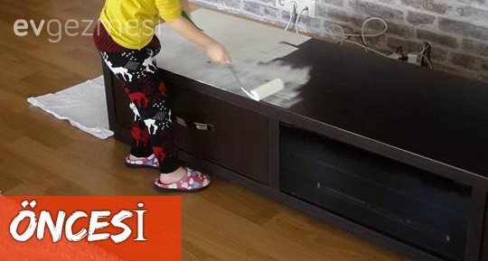 Mobilya boyama, Tv ünitesi