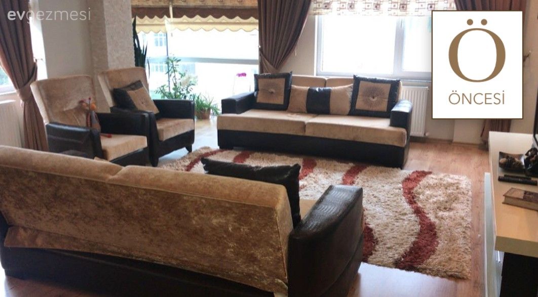 Baştan aşağı yenilenen bir salon, göz alıcı dekor. Bahar hanımın evinden..