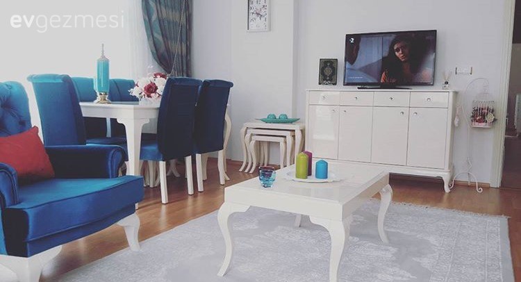 Halı, Konsol, Mavi, Orta sehpa, Salon, Yemek Odası