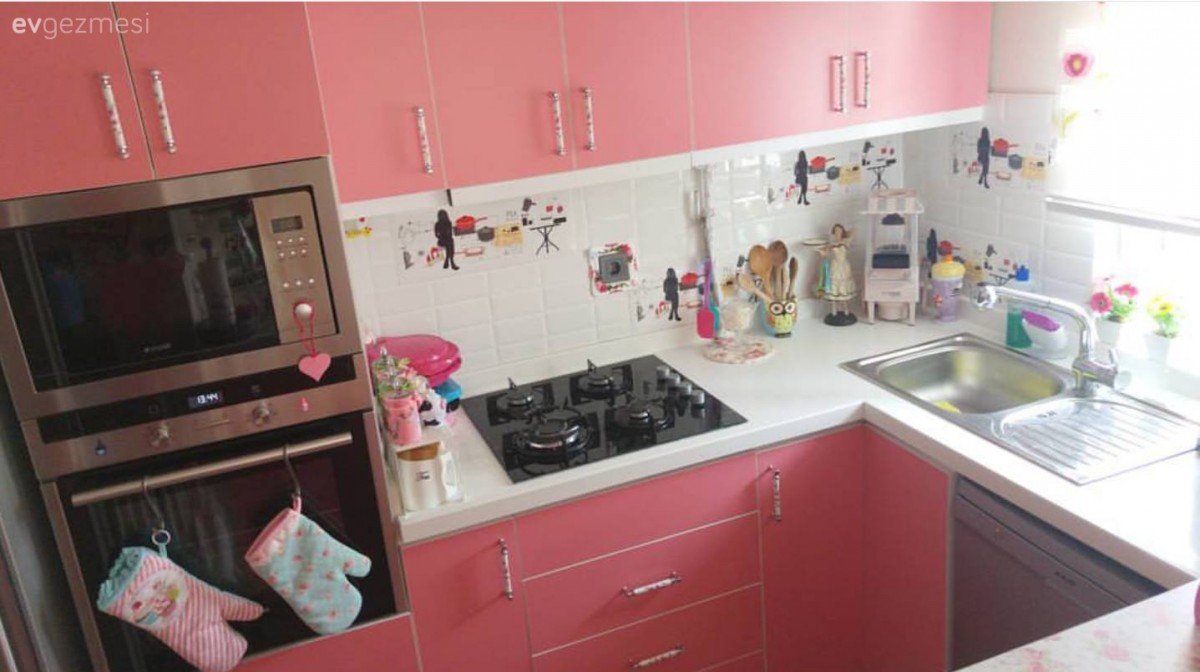 Mutfak, Mutfak aksesuarları, Pembe mutfak