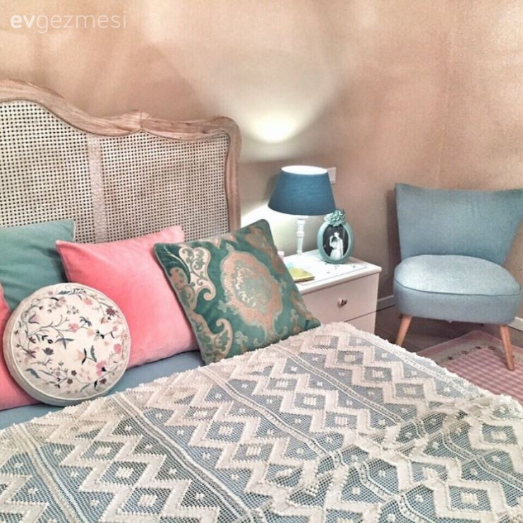 Berjer, Mavi, Pembe, Yatak Odası