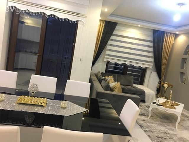 Salon, Yemek Odası, Halı, Orta sehpa, Gri, Altın, Köşe koltuk