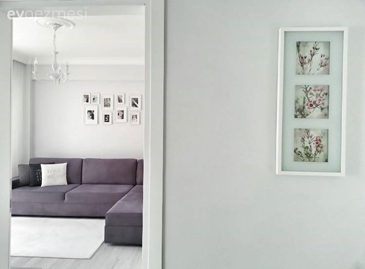 Duvar dekorasyonu, Gri, Köşe koltuk, Oturma Odası