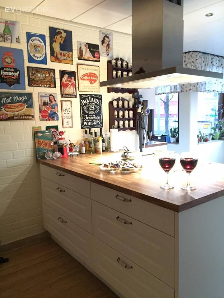 Beyaz mutfak, Country mutfak, Mutfak, Ada mutfak