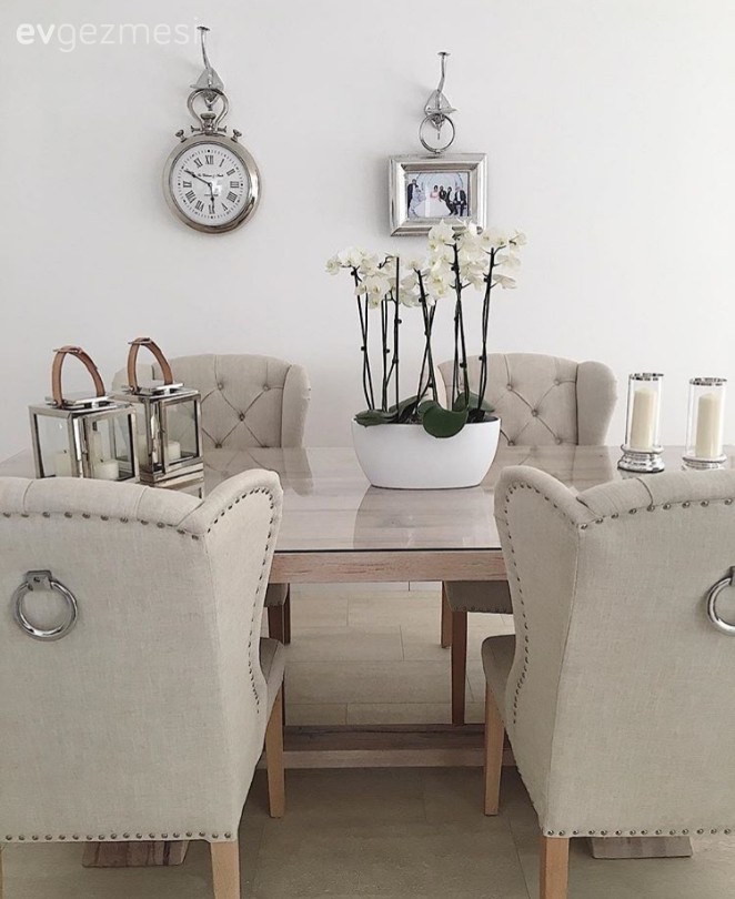 Ahşap Mobilya, Krem, Salon, Yemek Odası